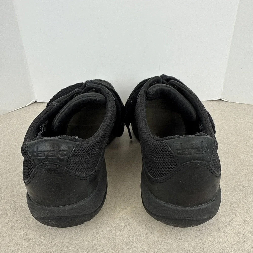 Womens Dansko‎ Black Walking Hiking Waterproof Lace Up Shoe Size 37 Vibram